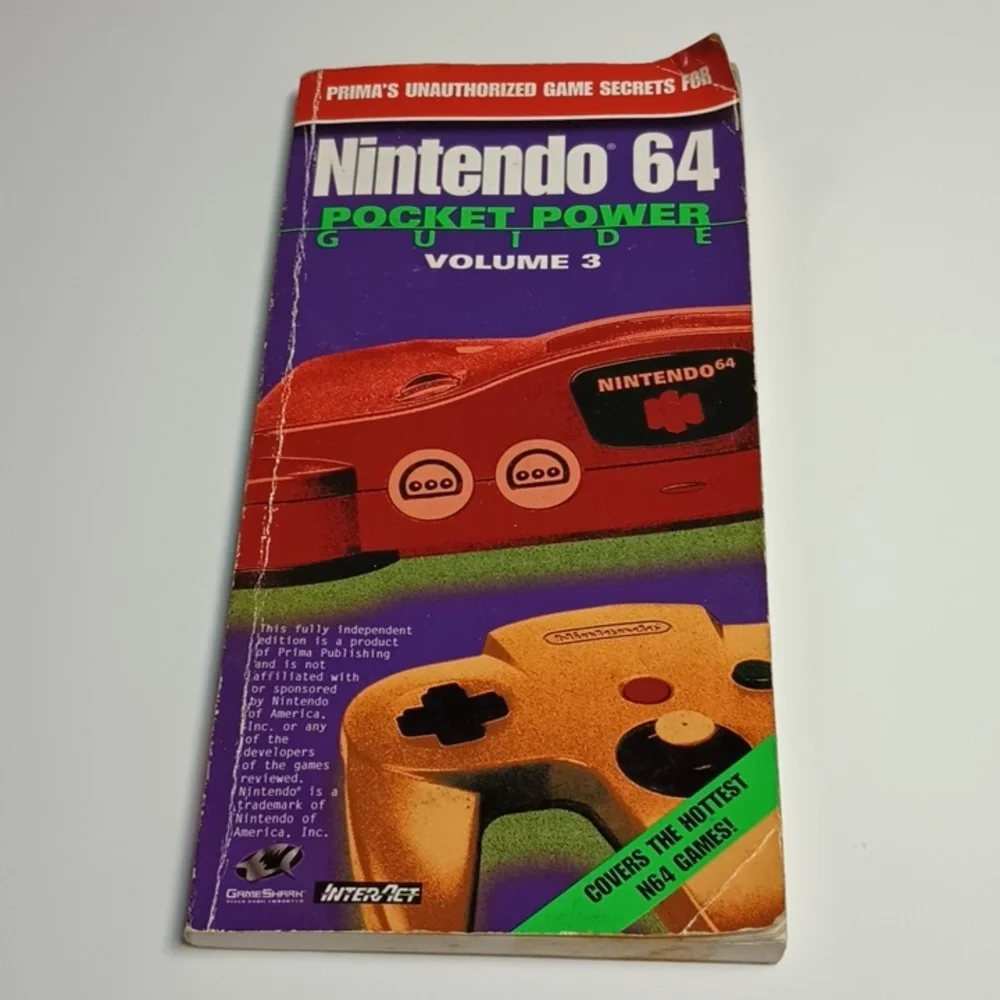 Rare Nintendo 64 Pocket Power Guide Volume 3 Prima's Unauthorized 086874514652